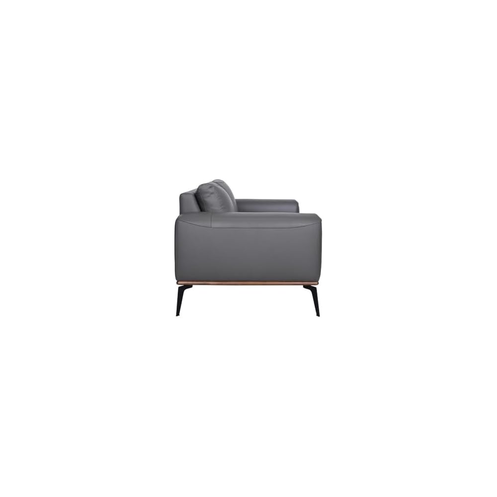 Porter Designs Pietro Top Grain Leather Loveseat - Gray