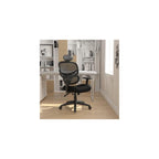 Boss Office Products Multi-Function Task Chair with Headrest in Black (B6338-HR)