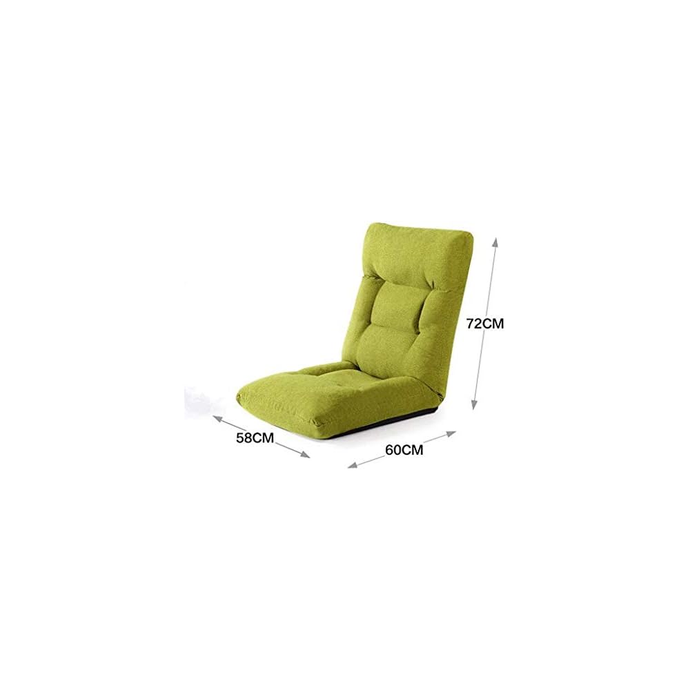 Adjustable and Comfortable Floor Folding Sofa Chair for Home Living Room Furniture Foldable Japanese Floor Lazy Sofa(Black)