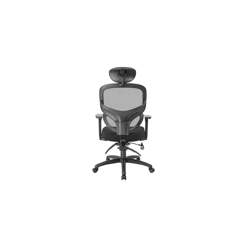 Boss Office Products Multi-Function Task Chair with Headrest in Black (B6338-HR)