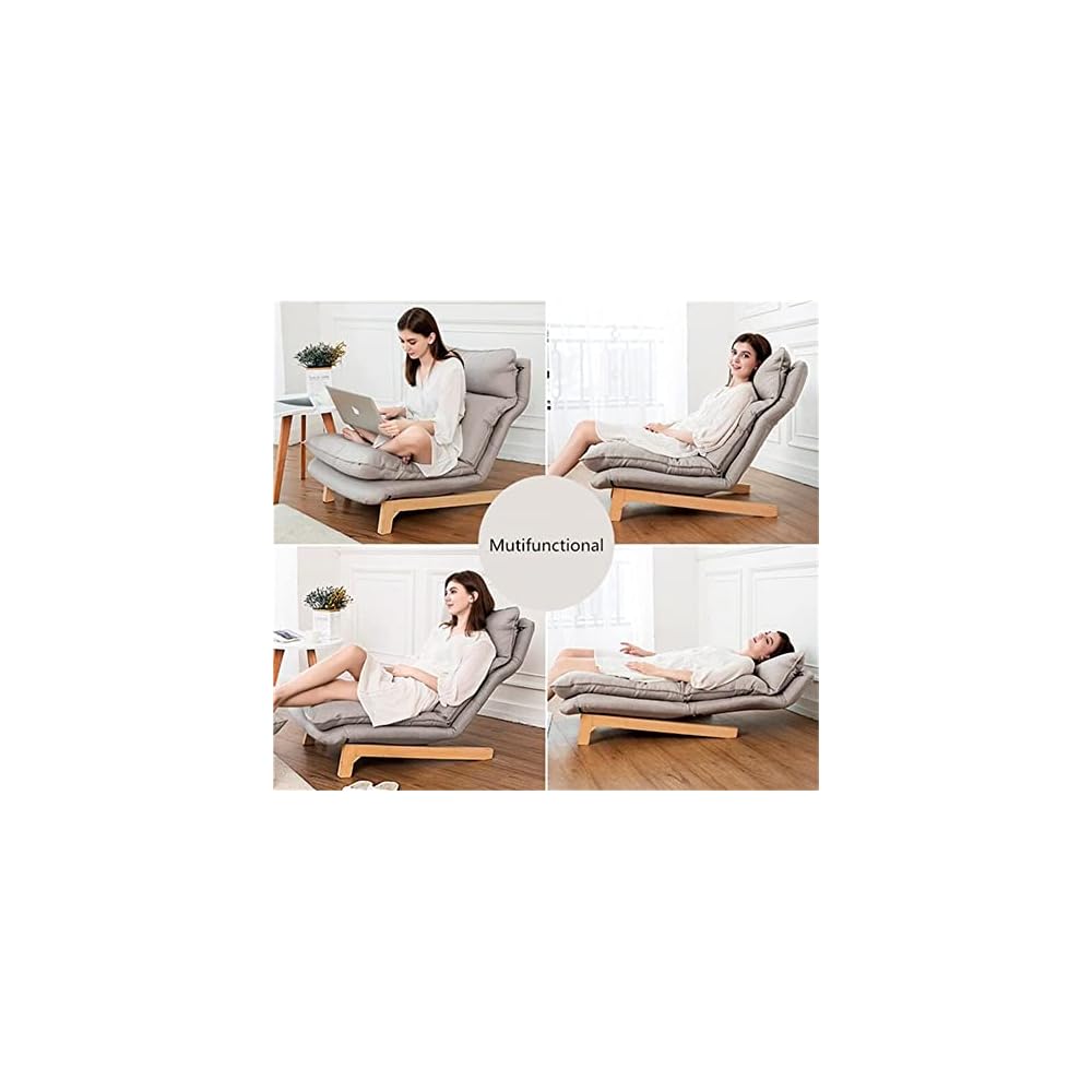 Adjustable Single Couch Chaise Lounge Chair Furniture Upholstery Reclining Leisure Video Gaming Floor